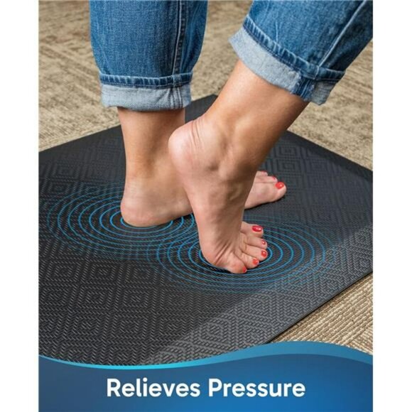 Ophanie Anti Fatigue Kitchen Mat 20x32 Thick Cushioned Waterproof Floor Rug - Picture 2 of 7